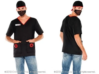 НОВЫЙ костюм Dr. Hakenslash Evil Doctor с аксессуарами для вечеринки на Хэллоуин S/M - Изображение 1 из 3