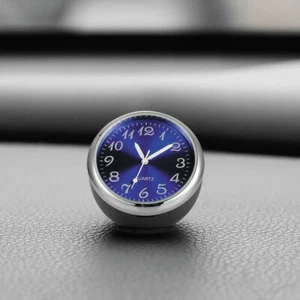 Car Interior Clock Decoration Ornament Blue Watch Mini Clock In Car Accessories - Picture 1 of 6
