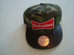 CAMO BUD BEER SURF SKATE 90S SNAPBACK HAT CAP VINTAGE S1 - Picture 1 of 5