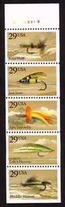 MALACK 2549a, 29c Fly Fishing,  Booklet Pane n4945 - Picture 1 of 1