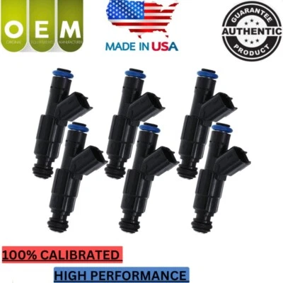 6x Inyectores de combustible OEM Bosch para 05-09 Pontiac Torrent Chevrolet 0280156182 3,4 L Foto 1 de 4