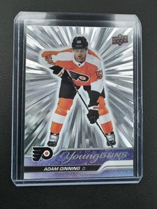 2023-24 Upper Deck Series 1 - Adam Ginning Young Guns #243 (Outburst Silver)