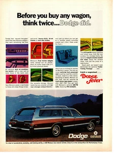 1969 DODGE MONACO WAGON ~ ORIGINAL PEINT AD - Imagen 1 de 1