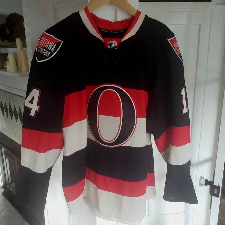 GAME WORN  Ottawa Senators 2013/14 Colin Greening Reebok Jersey sz 58 With COA - Image 1 of 4