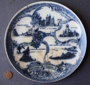 Celina Ohio Staffordshire Fenton Fine China Co Plate Rough But Nice RARE +++ - Picture 1 of 1