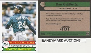 Ken Griffey Jr. MARINERS TOPPS 2019 THROWBACK ALL-TIME ALL-STARS TBT 155 SP 761 - Foto 1 di 3