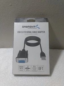 SABRENT - 6' USB 2.0 to serial cable adapter - Picture 1 of 1