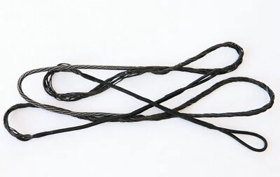 Cuerda de arco recurvo Dacron, 14 hilos NEGRO 45,5" (49,5 AMO) tradicional 45 1/2" Foto 1 de 4