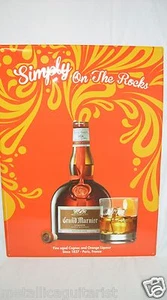 GRAND MARNIER - ORANGE COGNAC LIQUEUR - 23" x 17" METAL TACKER SIGN *NEW* - Picture 1 of 9