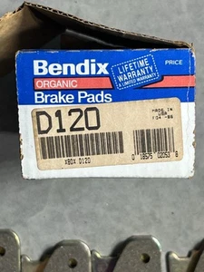 Pastillas de freno orgánicas para camioneta Ford Bendix D120 nuevas stock antiguo - Imagen 1 de 3