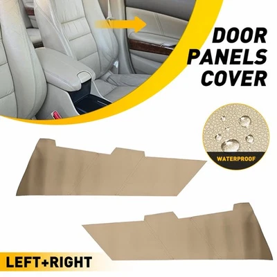 Cubierta de cuero para paneles de puertas delanteras para Honda Accord 2008-2012 sedán beige Foto 1 de 4