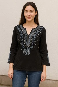 Venus Sequined Tunic Top S - Picture 1 of 5