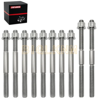 Kit de porcas de cabeça de cárter de titânio para Yamaha Banshee 350 YFZ350 1987-2006 - Imagem 1 de 4