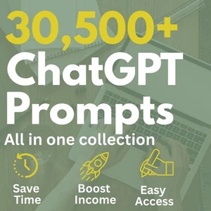 30500+ ChatGPT Prompts PLR | AI Prompts for Business, Marketing & Social Media - Imagen 1 de 1