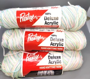 Vintage Prestige 100% Deluxe Acrylic Baby Rainbow Ombre Yarn 6 Skeins - Picture 1 of 3