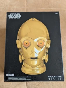 Disney D23 Expo Star Wars Galactic Archive Series C-3PO Light Sounds Helmet Read - Picture 1 of 7