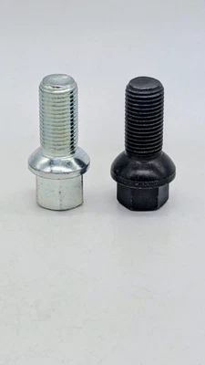 20 Radschrauben M12x1,5x30mm Kugelbund R12 SW17 Silber + Schwarz  Mercedes - Bild 1 von 2