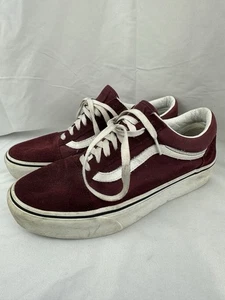 Vans Old Skool Herren Burgund Schnürschuhe Sneaker Größe UK 7,5 - Bild 1 von 8