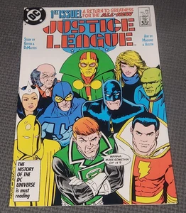 JUSTICE LEAGUE #1 (1987) 1°a apparizione Maxwell Lord DC Comics Giffen - Foto 1 di 11