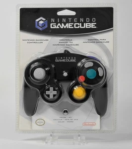 Nintendo CameCube,original Controller in Blister Verpackung,Schwarz,neu - Bild 1 von 6