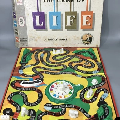 Vintage 1960 The  Game of Life Art Linkletter #4000 Milton Bradley Incomplete - Image 1 of 4
