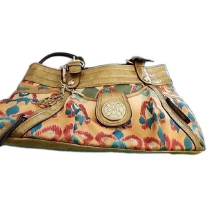 Nicole Handtasche Ikat Design Gold Riemen Vintage Geldbeutel - Bild 1 von 4