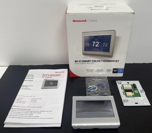 Honeywell Home Smart Color Thermostat Wi-Fi Connectivity Silver RTH9585WF - Picture 1 of 20