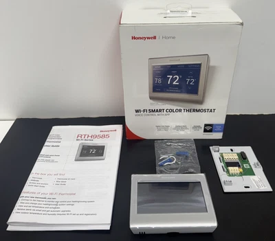 Honeywell Home Smart Color Thermostat Wi-Fi Connectivity Silver RTH9585WF - Image 1 of 4