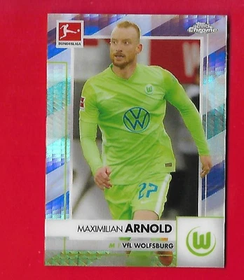 2020-21 Topps Cromo Bundesliga Maximilian Arnold/199 Prisma Refrac Wolfsburg #95 Foto 1 de 2