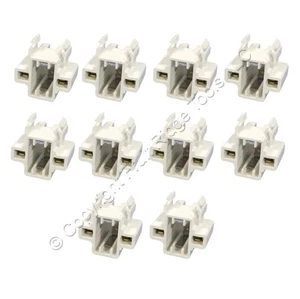10 Leviton Compact Fluorescent Lamp Holders CFL Light Socket Snap-In Bulk 26719 - Picture 1 of 5
