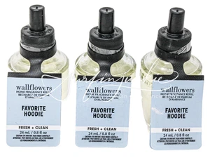 Bath & Body Works Sudadera con Capucha Favorita Flor de Pared Plug In Bombilla Repuesto 3 piezas Transparente Nueva - Imagen 1 de 1