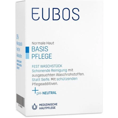3x EUBOS FEST blau unparfümiert 125g Waschstück pH-neutral SPAR-SET PZN: 4630985 - Bild 1 von 1