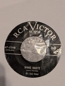 SELTEN BLUES Mr Sad Head Make Haste / Black Diamond RCA 5388 1953 sehr guter Zustand + - Bild 1 von 2