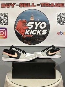 Size 11 - Air Jordan 1 Low Grey Fog Bleached Coral - Picture 1 of 5