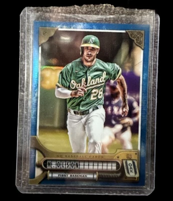 2022 Topps Gypsy Queen - Matt Olson #98 Chrome Indigo Refractor 140/150 - Image 1 of 3