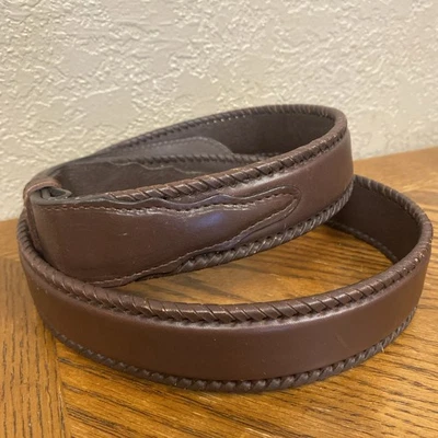 Cinturón De Colección Nocona CUERO Para Hombre Talla 46 MARRÓN Western BONITO Sin Herrajes Foto 1 de 4