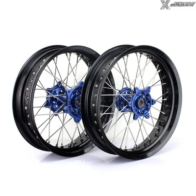 17"x3.5/5 Supermoto Wheels Set For HUSQVARNA TC FE SXF XC-W EXC MXC XC-F 125-540 - Image 1 of 4