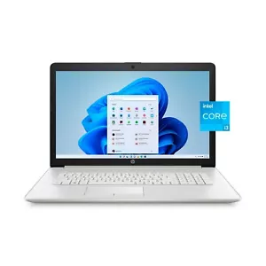 HP 17.3 HD+ Core i3-1115G4 16GB 512GB SSD Windows 11 laptop, Silver - Picture 1 of 3