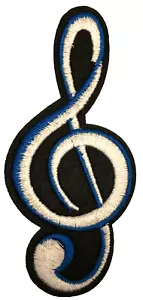 Aufnäher Nähen & Bügeln Kleidung Jacken Mantel Musik Noten Schallplatte ROCK Band Sound A640 - Bild 1 von 3