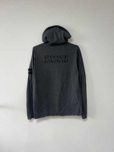 Felpa con cappuccio manica lunga Stone Island Archive vintage anni 90 rara Y2K uomo taglia M