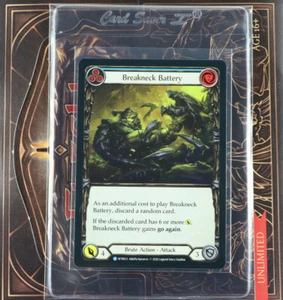 Flesh And Blood Breakneck Batteria Pitch(3) Rainbow Foil Unl WTR013 - Foto 1 di 2