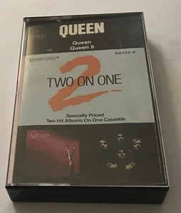 QUEEN s/t + Queen II (1973/74) TWO ON ONE CASSETTE australia oz 1983 Elektra - Picture 1 of 9