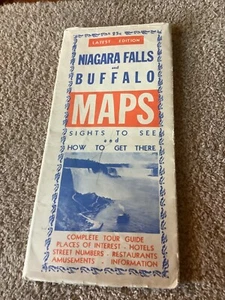 1950 Vintage Buffalo Niagara Falls New York Map Nester House Map - Picture 1 of 11