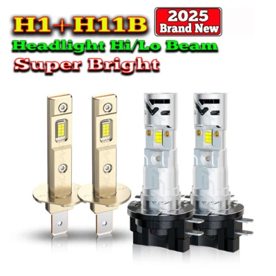 Para Kia Forte Koup 2010-2013 -4X combo faróis de LED lâmpadas de feixe alto/baixo H1+H11 - Imagem 1 de 4