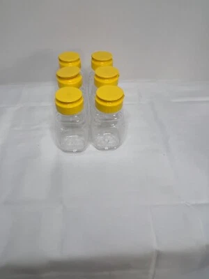 6 Pack Plastic Honey Bottles 6oz Leakproof Squeeze Honey Bottle with Flip Lid - Image 1 of 3