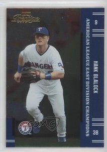 2005 Playoff Prestige Champions American League East /20 Hank Blalock #9