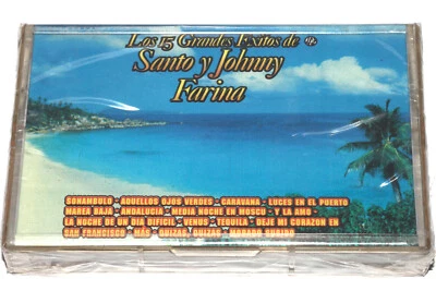 Santo Y Johnny Farina - Los 15 Grandes Exitos (Cassette Tape 1997) NEW SEALED - Image 1 of 4