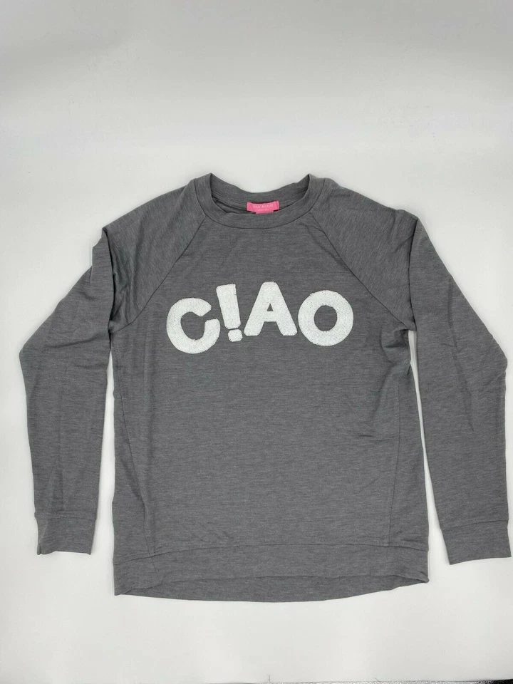 Isaac Mizrahi Women's Meredith Statement Tunic Long Sleeve Size S Gray