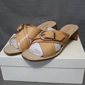 JOIE womens LANDRI leather dress sandals slides shoe size 6.5 M Nude New - Picture 1 of 6
