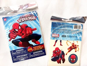 SET BESTEHEND AUS 2 MARVEL ULTIMATE SPIDERMAN 25 STÜCK TATOOS KINDERSPIELZEUG GEBURTSTAGSPARTY - Bild 1 von 6